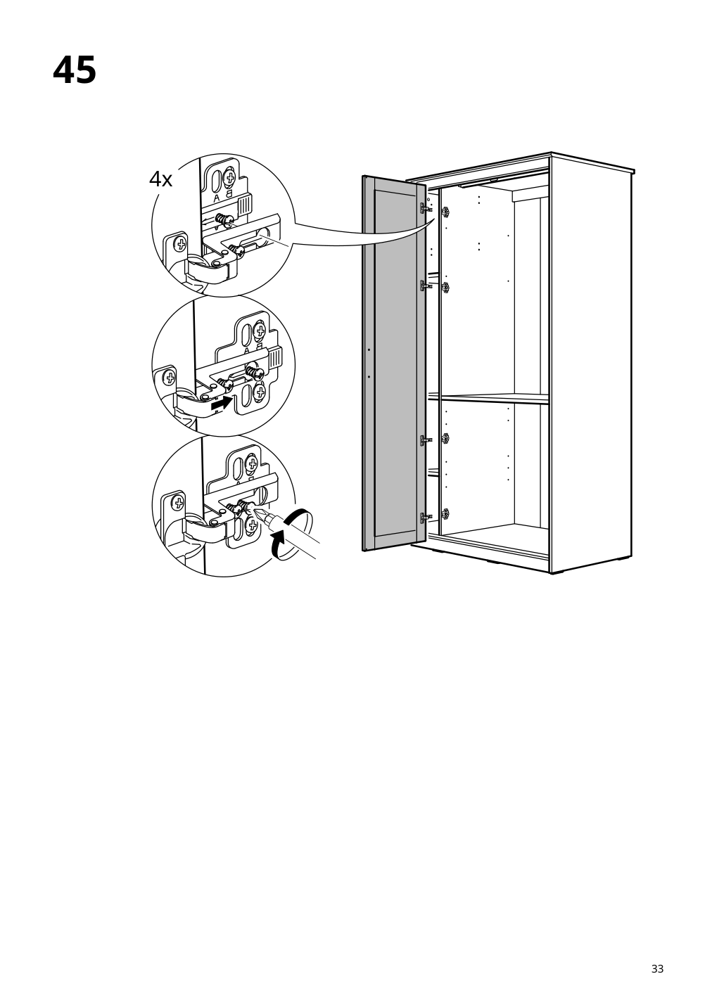 Assembly instructions for IKEA Songesand wardrobe brown | Page 33 - IKEA SONGESAND wardrobe 603.751.33