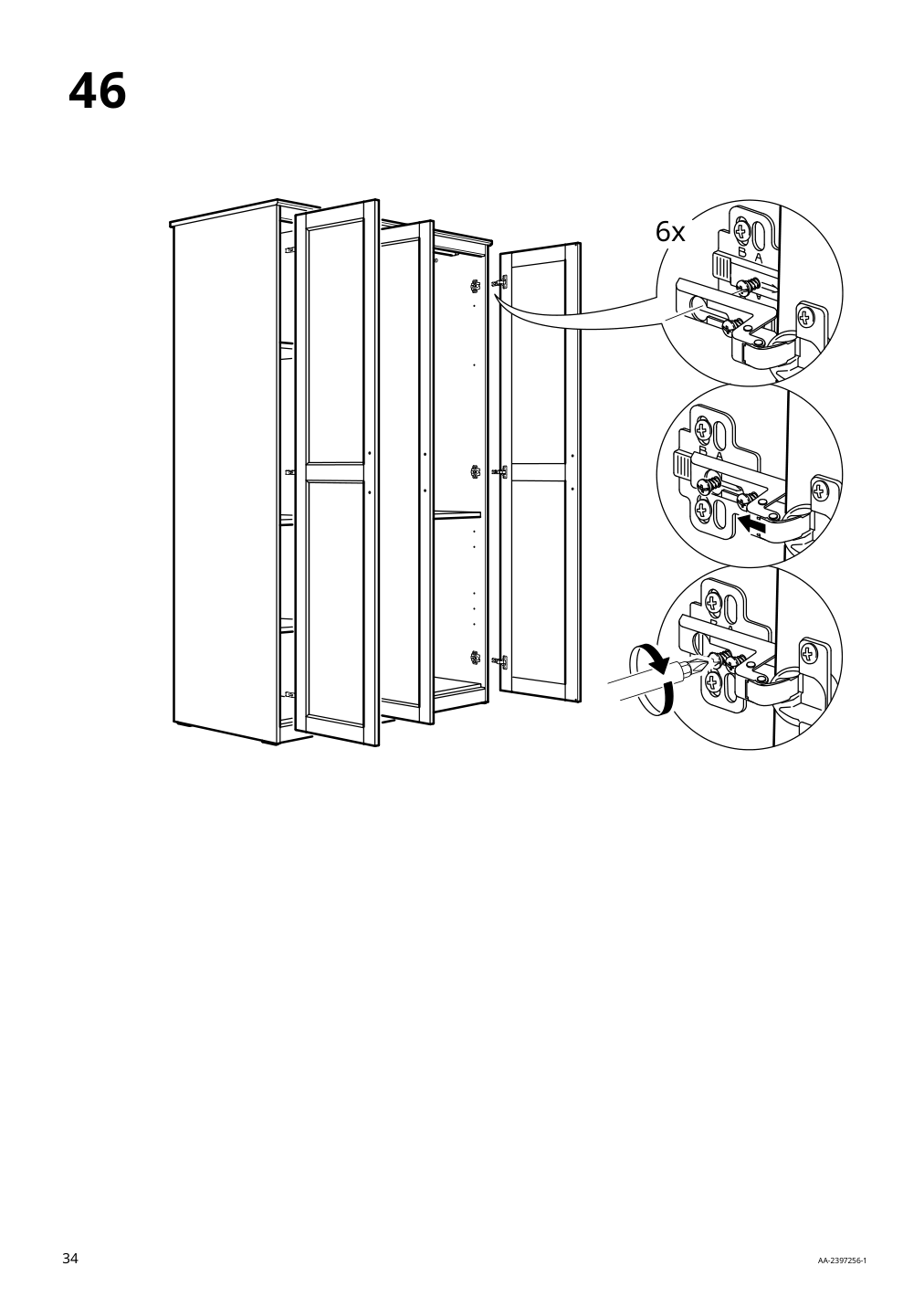 Assembly instructions for IKEA Songesand wardrobe brown | Page 34 - IKEA SONGESAND wardrobe 603.751.33