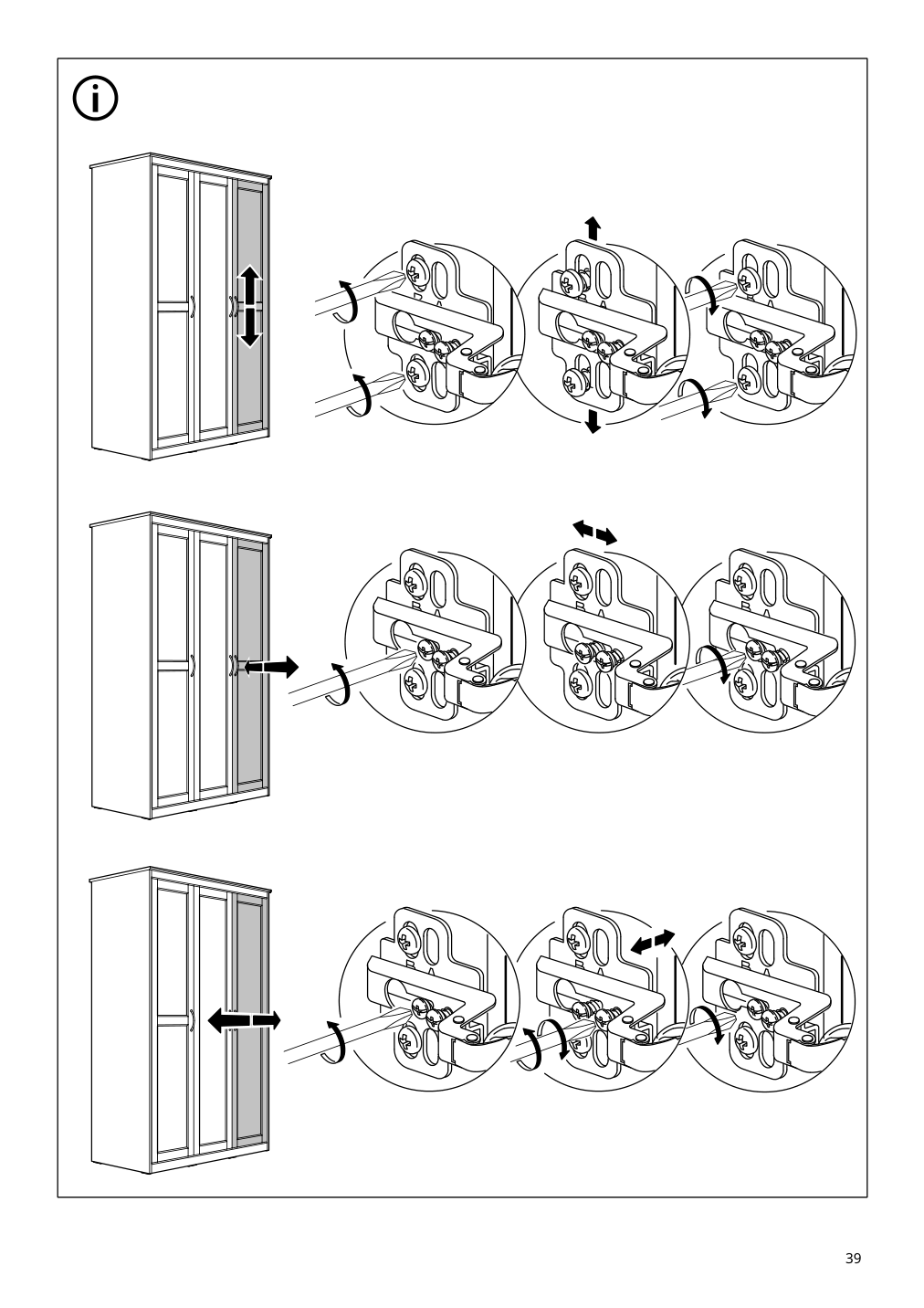 Assembly instructions for IKEA Songesand wardrobe brown | Page 39 - IKEA SONGESAND wardrobe 603.751.33