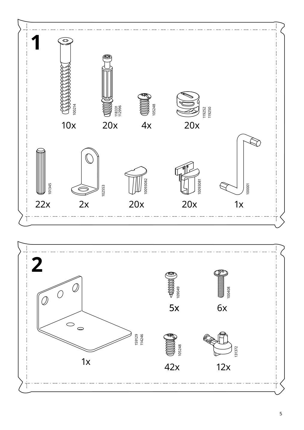 Assembly instructions for IKEA Songesand wardrobe brown | Page 5 - IKEA SONGESAND wardrobe 603.751.33