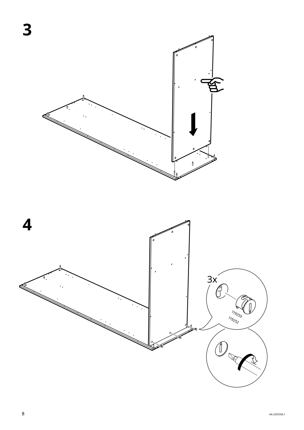 Assembly instructions for IKEA Songesand wardrobe brown | Page 8 - IKEA SONGESAND wardrobe 603.751.33