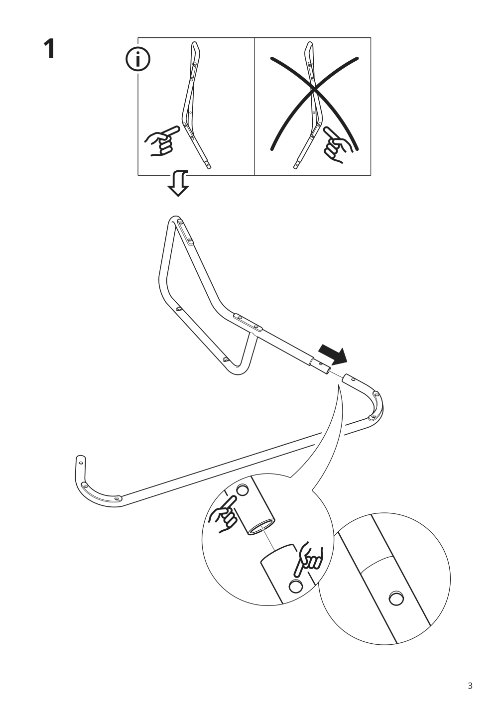 Assembly instructions for IKEA Sotenaes armchair hakebo yellow | Page 3 - IKEA SOTENÄS armchair 605.550.87