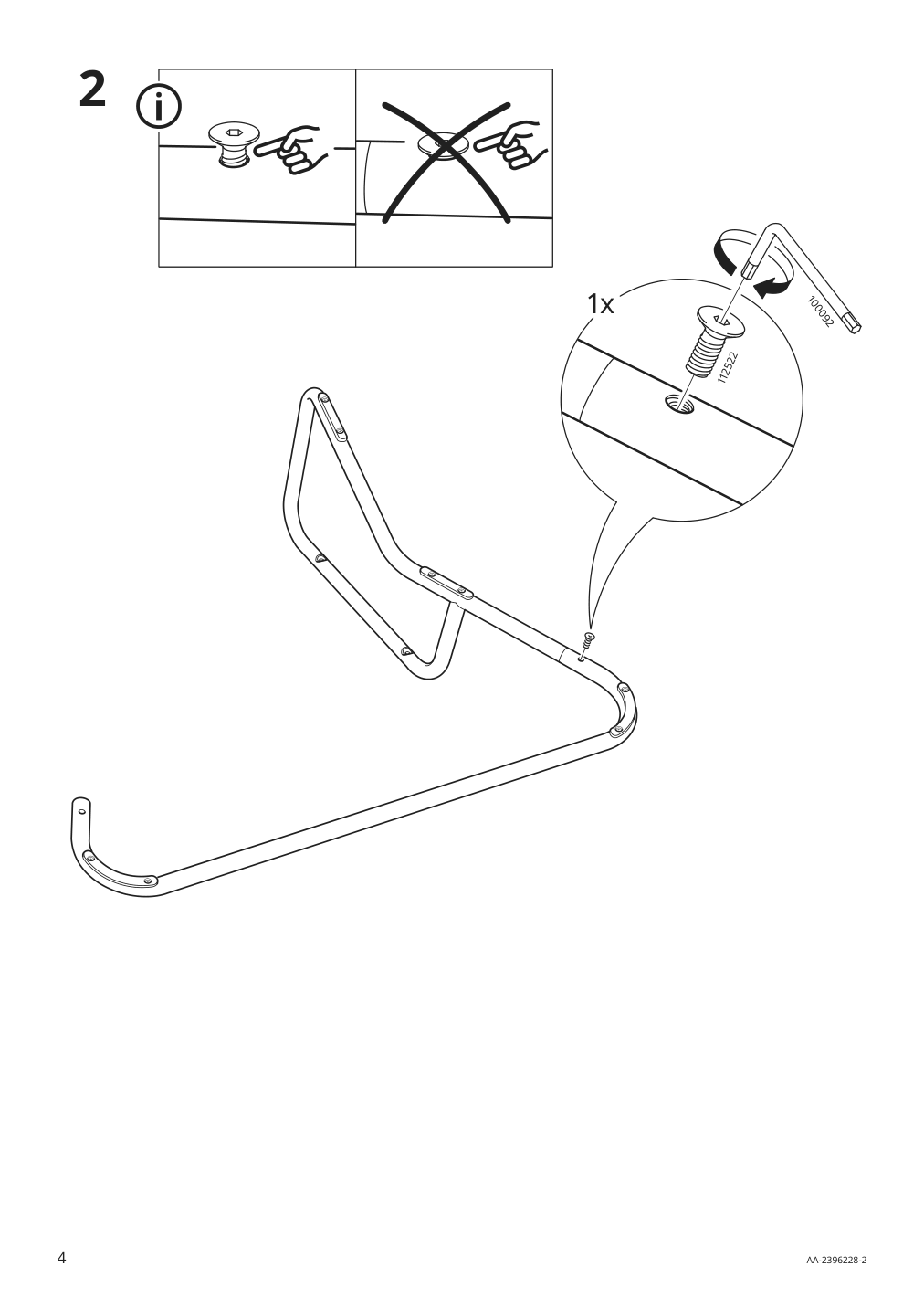 Assembly instructions for IKEA Sotenaes armchair hakebo yellow | Page 4 - IKEA SOTENÄS armchair 605.550.87