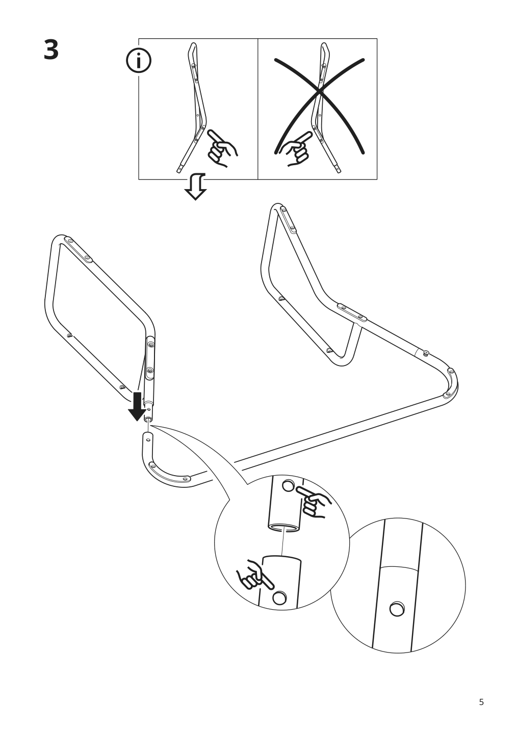 Assembly instructions for IKEA Sotenaes armchair hakebo yellow | Page 5 - IKEA SOTENÄS armchair 605.550.87