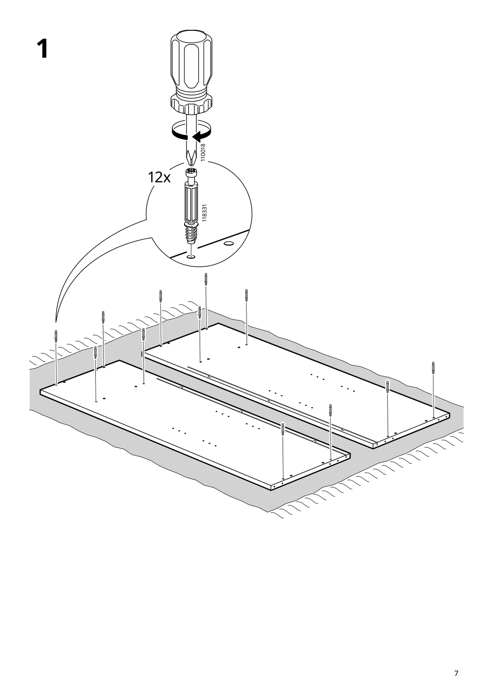 Assembly instructions for IKEA Spiksmed cabinet light gray | Page 7 - IKEA SPIKSMED TV storage combination 295.033.12