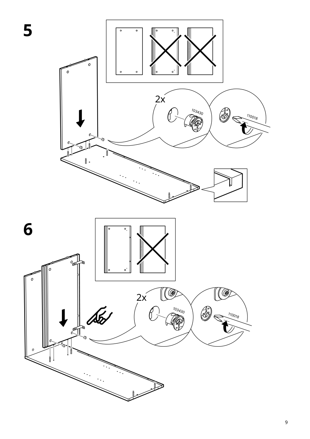 Assembly instructions for IKEA Spiksmed cabinet light gray | Page 9 - IKEA SPIKSMED TV storage combination 295.033.12