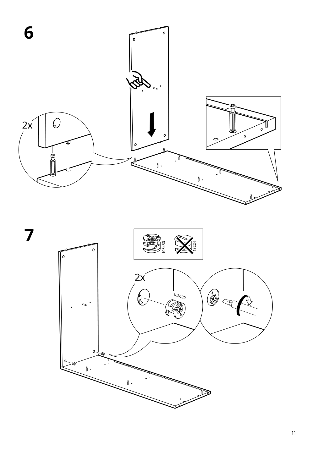 Assembly instructions for IKEA Spiksmed open shelf unit light gray | Page 11 - IKEA SPIKSMED cabinet combination 495.352.89