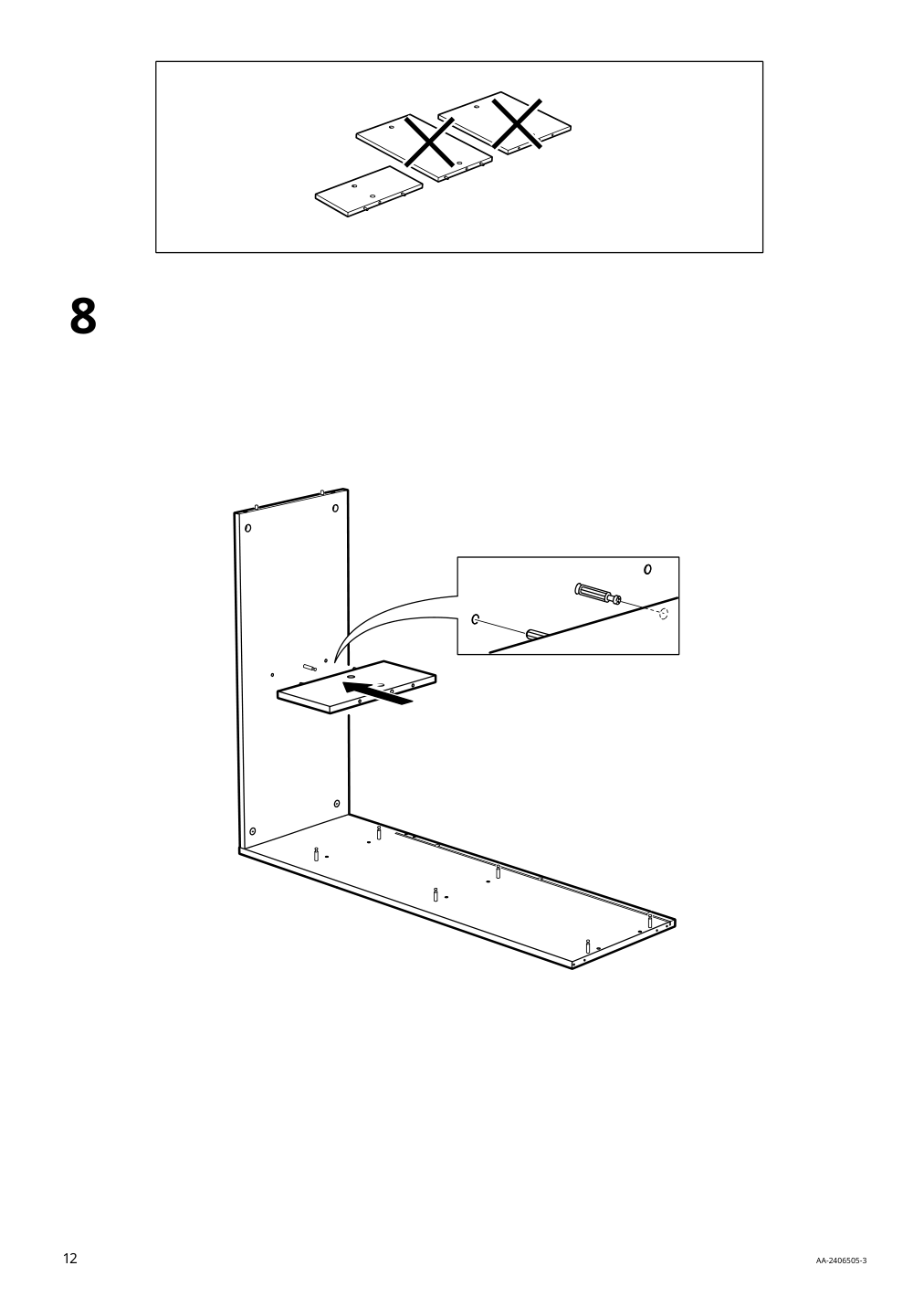 Assembly instructions for IKEA Spiksmed open shelf unit light gray | Page 12 - IKEA SPIKSMED cabinet combination 495.352.89