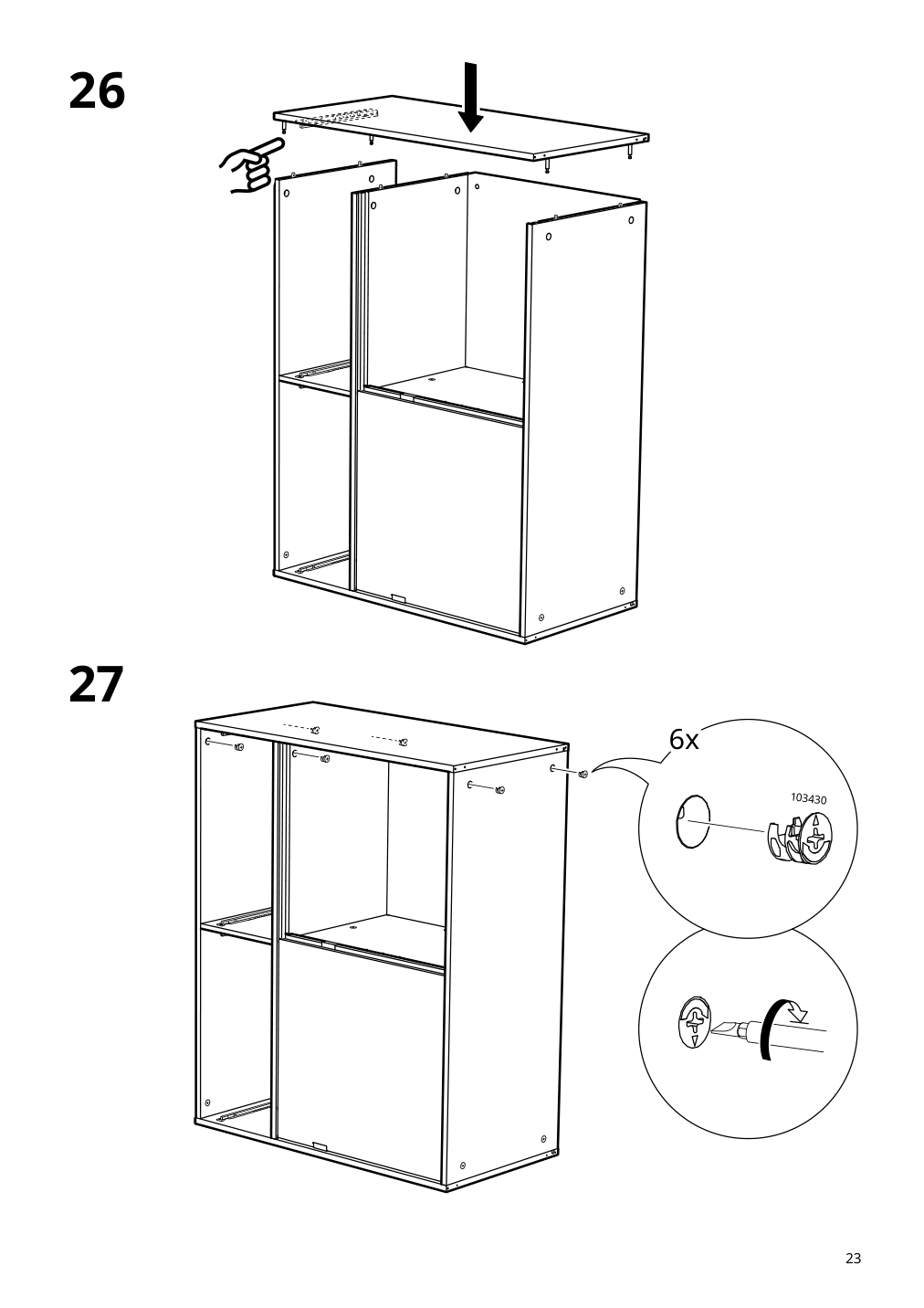 Assembly instructions for IKEA Spiksmed sideboard light gray | Page 23 - IKEA SPIKSMED storage combination 695.352.88