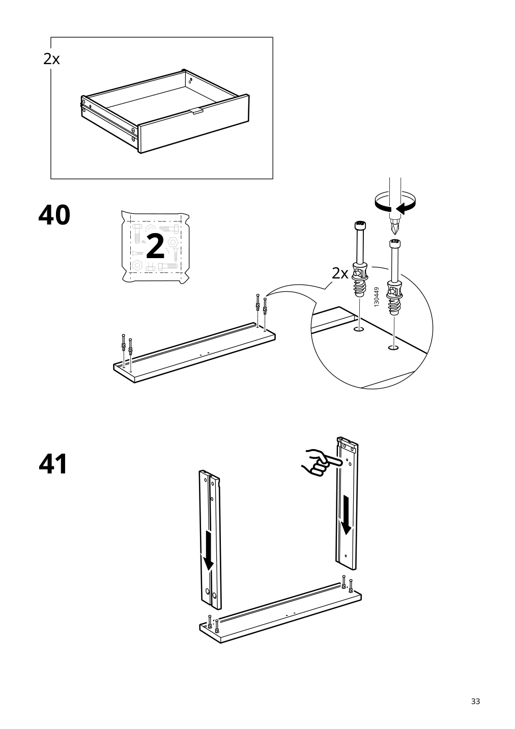 Assembly instructions for IKEA Spiksmed sideboard light gray | Page 33 - IKEA SPIKSMED storage combination 695.352.88