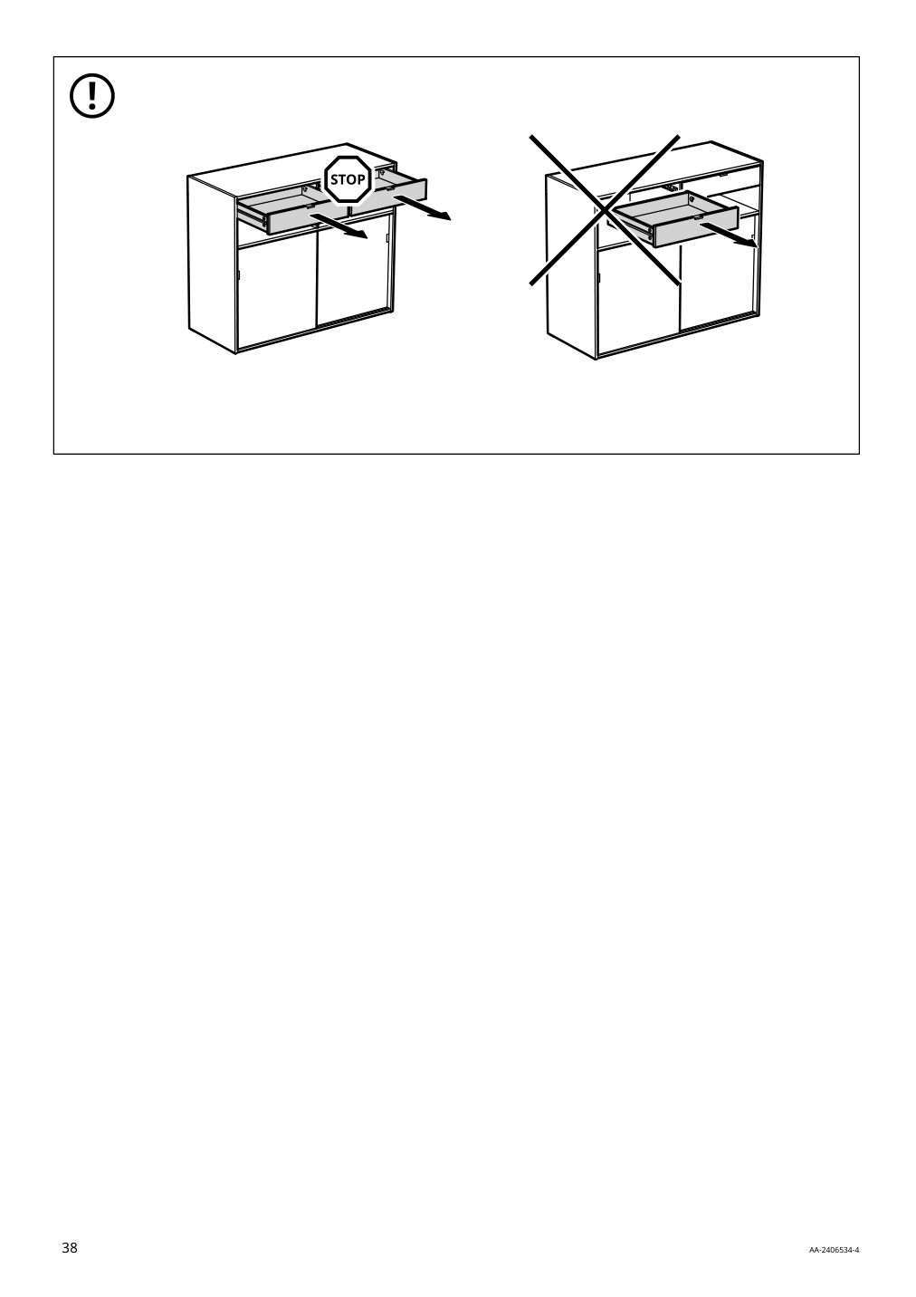 Assembly instructions for IKEA Spiksmed sideboard light gray | Page 38 - IKEA SPIKSMED storage combination 695.352.88