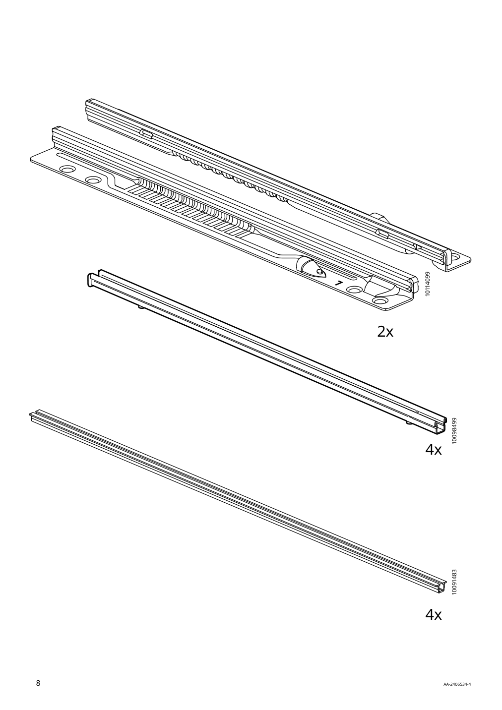 Assembly instructions for IKEA Spiksmed sideboard light gray | Page 8 - IKEA SPIKSMED storage combination 695.352.88