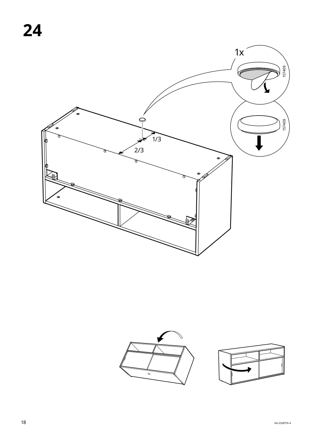 Assembly instructions for IKEA Spiksmed tv unit light gray | Page 18 - IKEA SPIKSMED TV storage combination 295.033.12