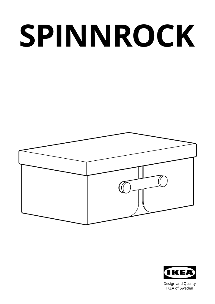 Assembly instructions for IKEA Spinnrock box with compartments white | Page 1 - IKEA SPINNROCK box with compartments 105.430.49