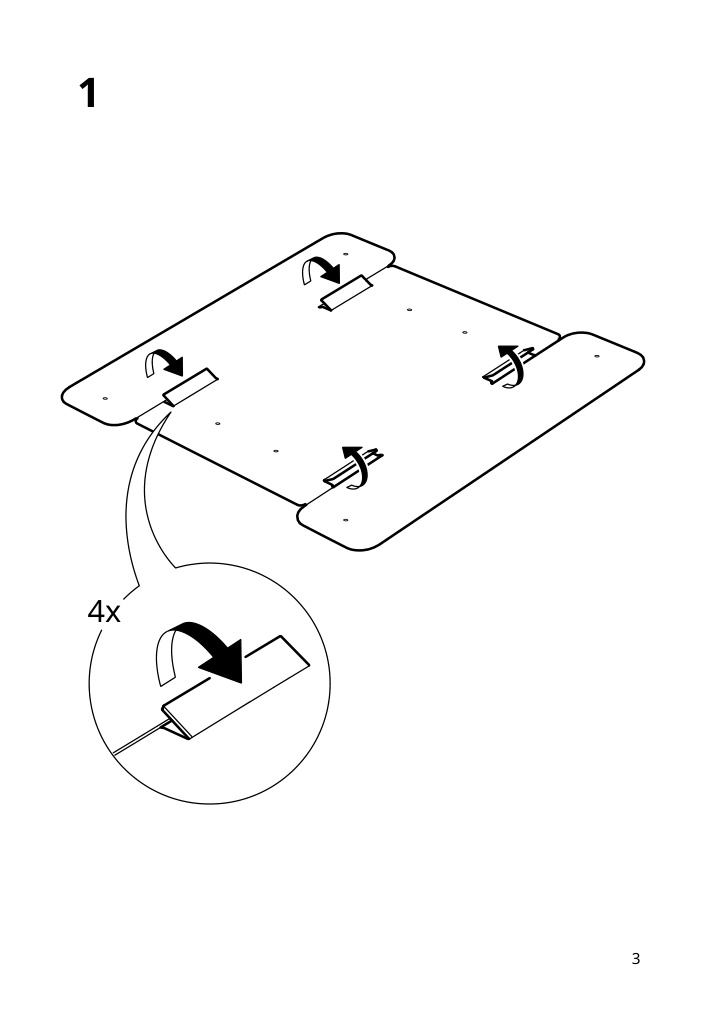 Assembly instructions for IKEA Spinnrock box with compartments white | Page 3 - IKEA SPINNROCK box with compartments 105.430.49