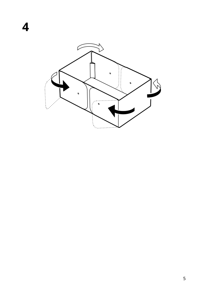 Assembly instructions for IKEA Spinnrock box with compartments white | Page 5 - IKEA SPINNROCK box with compartments 105.430.49