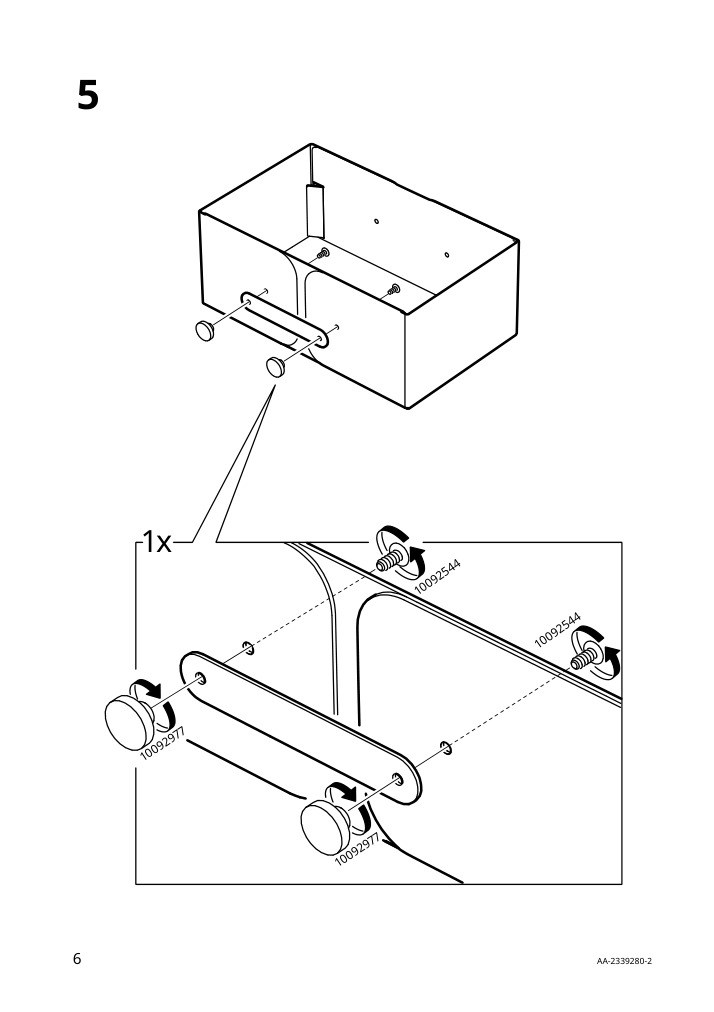 Assembly instructions for IKEA Spinnrock box with compartments white | Page 6 - IKEA SPINNROCK box with compartments 105.430.49