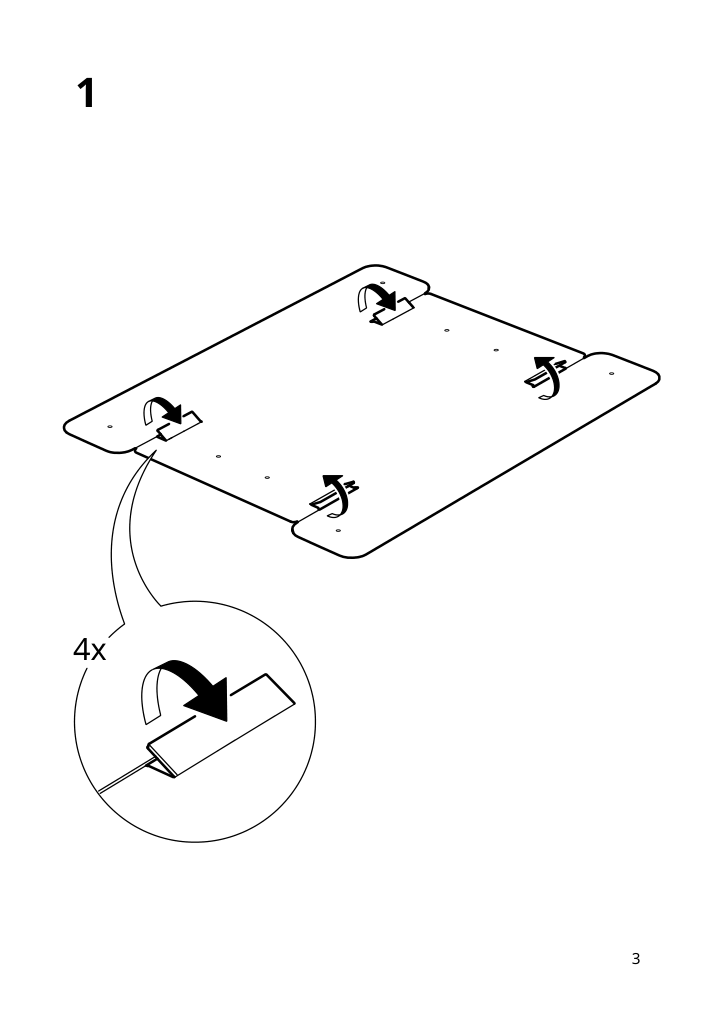 Assembly instructions for IKEA Spinnrock box with compartments white | Page 3 - IKEA SPINNROCK box with compartments 705.430.51