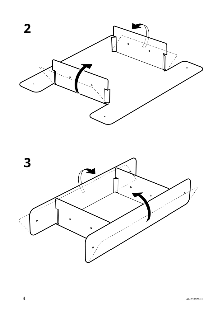 Assembly instructions for IKEA Spinnrock box with compartments white | Page 4 - IKEA SPINNROCK box with compartments 705.430.51