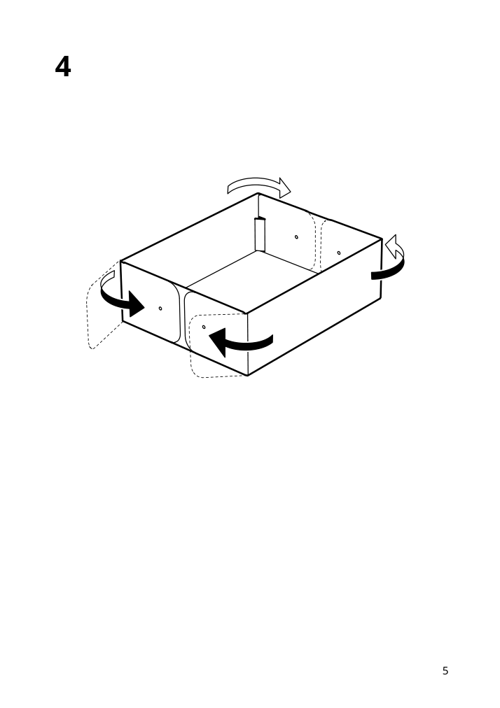 Assembly instructions for IKEA Spinnrock box with compartments white | Page 5 - IKEA SPINNROCK box with compartments 705.430.51