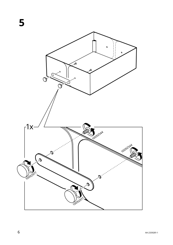 Assembly instructions for IKEA Spinnrock box with compartments white | Page 6 - IKEA SPINNROCK box with compartments 705.430.51