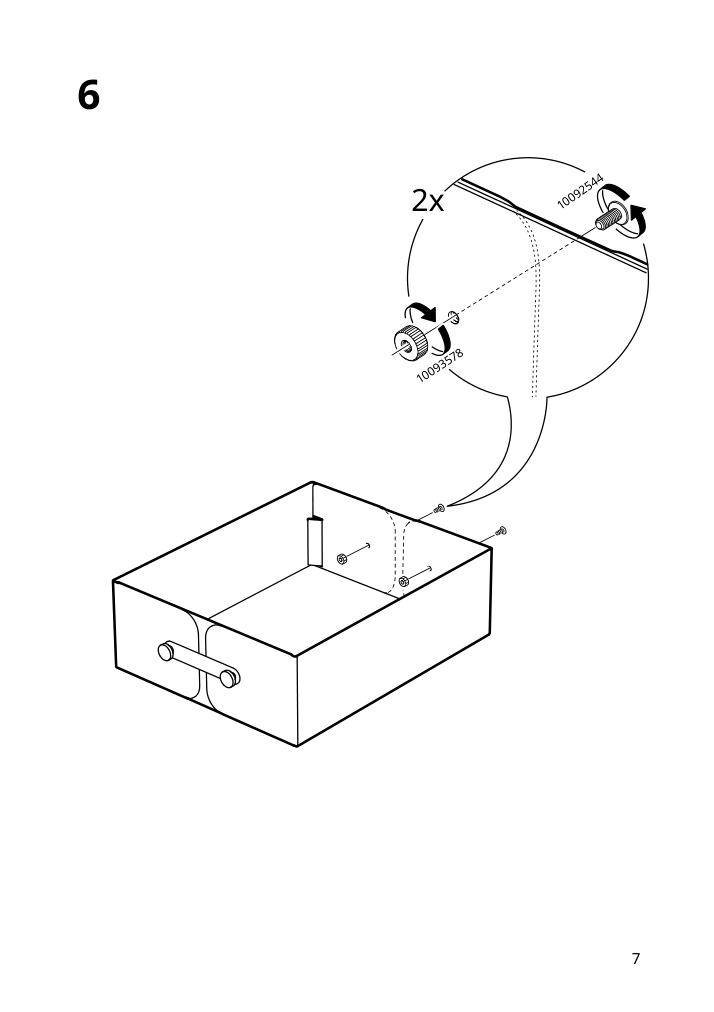 Assembly instructions for IKEA Spinnrock box with compartments white | Page 7 - IKEA SPINNROCK box with compartments 705.430.51