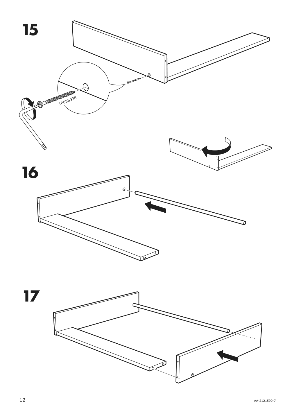 Assembly instructions for IKEA Spisig play kitchen with curtains | Page 12 - IKEA SPISIG play kitchen with curtains 904.171.98