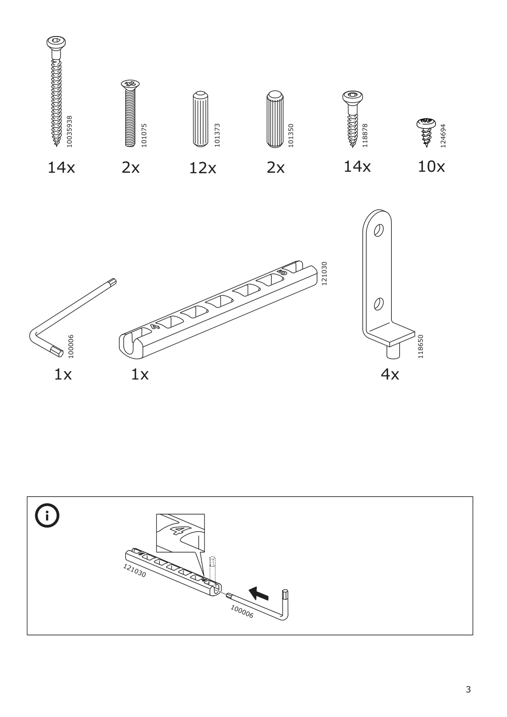 Assembly instructions for IKEA Spisig play kitchen with curtains | Page 3 - IKEA SPISIG play kitchen with curtains 904.171.98