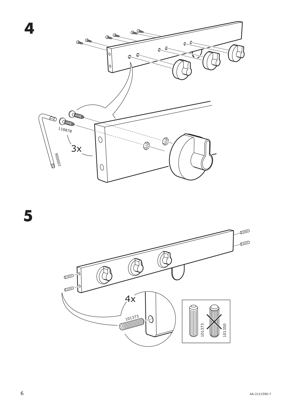 Assembly instructions for IKEA Spisig play kitchen with curtains | Page 6 - IKEA SPISIG play kitchen with curtains 904.171.98