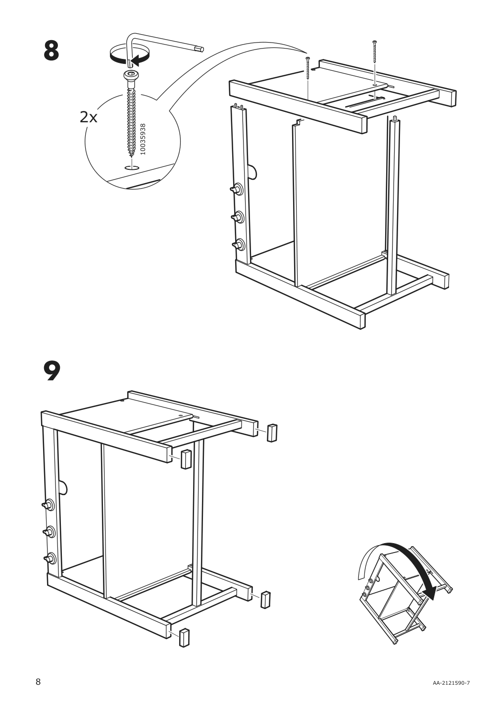 Assembly instructions for IKEA Spisig play kitchen with curtains | Page 8 - IKEA SPISIG play kitchen with curtains 904.171.98