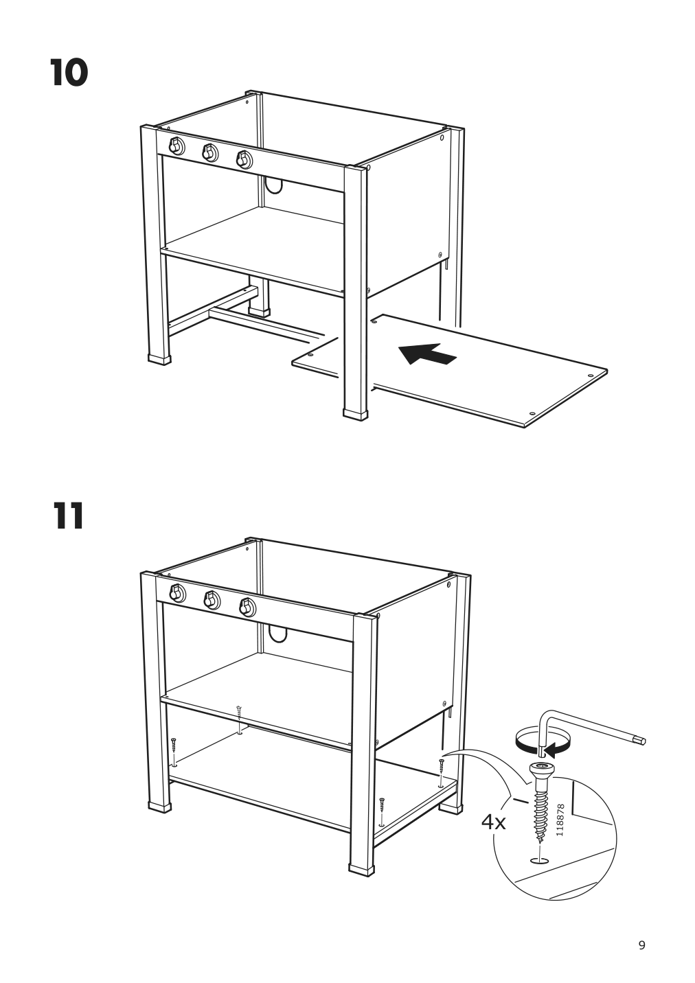 Assembly instructions for IKEA Spisig play kitchen with curtains | Page 9 - IKEA SPISIG play kitchen with curtains 904.171.98