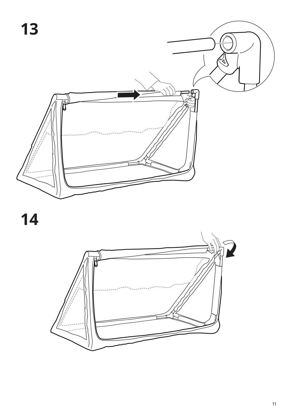 Assembly instructions for IKEA Sportslig ball storage goal | Page 11 - IKEA SPORTSLIG ball storage/goal 305.042.35