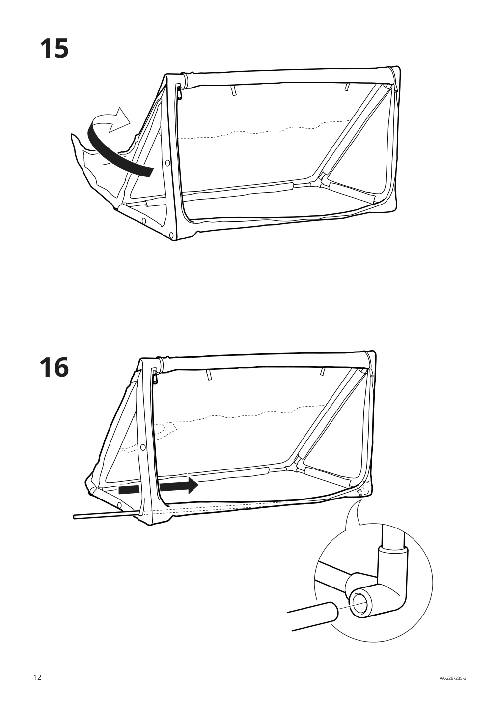 Assembly instructions for IKEA Sportslig ball storage goal | Page 12 - IKEA SPORTSLIG ball storage/goal 305.042.35