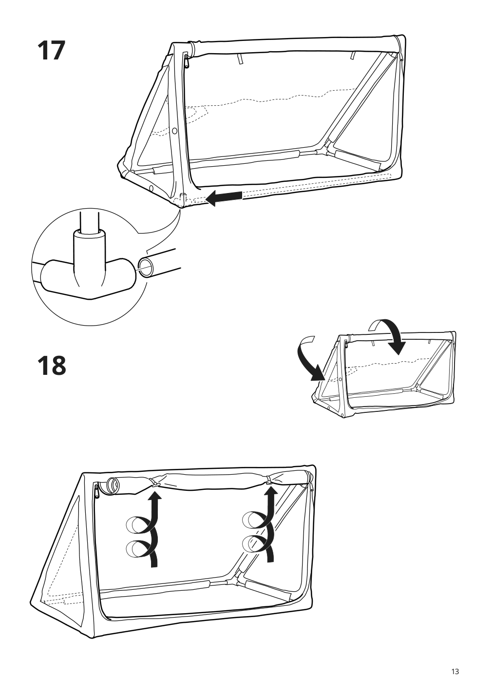 Assembly instructions for IKEA Sportslig ball storage goal | Page 13 - IKEA SPORTSLIG ball storage/goal 305.042.35