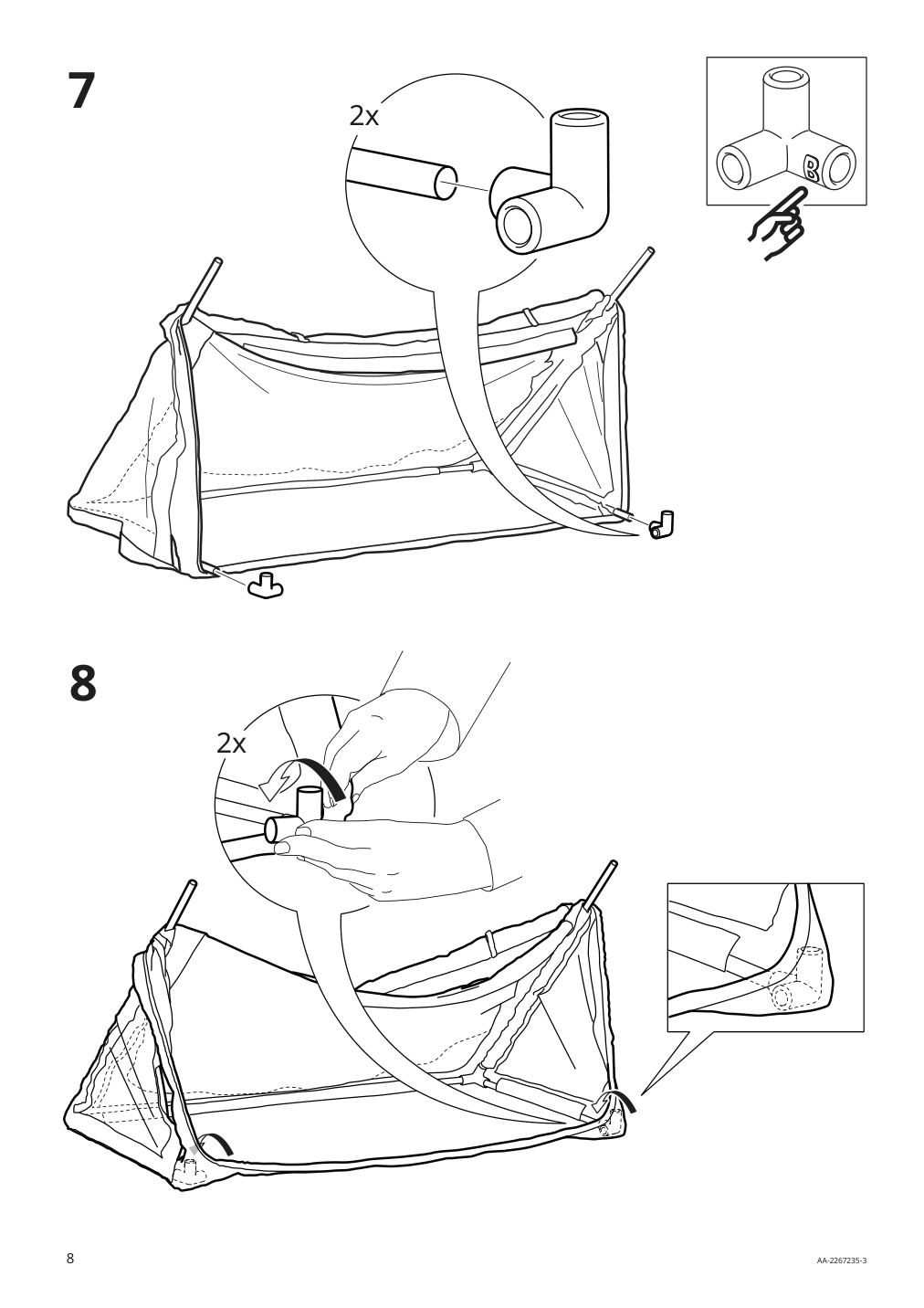 Assembly instructions for IKEA Sportslig ball storage goal | Page 8 - IKEA SPORTSLIG ball storage/goal 305.042.35