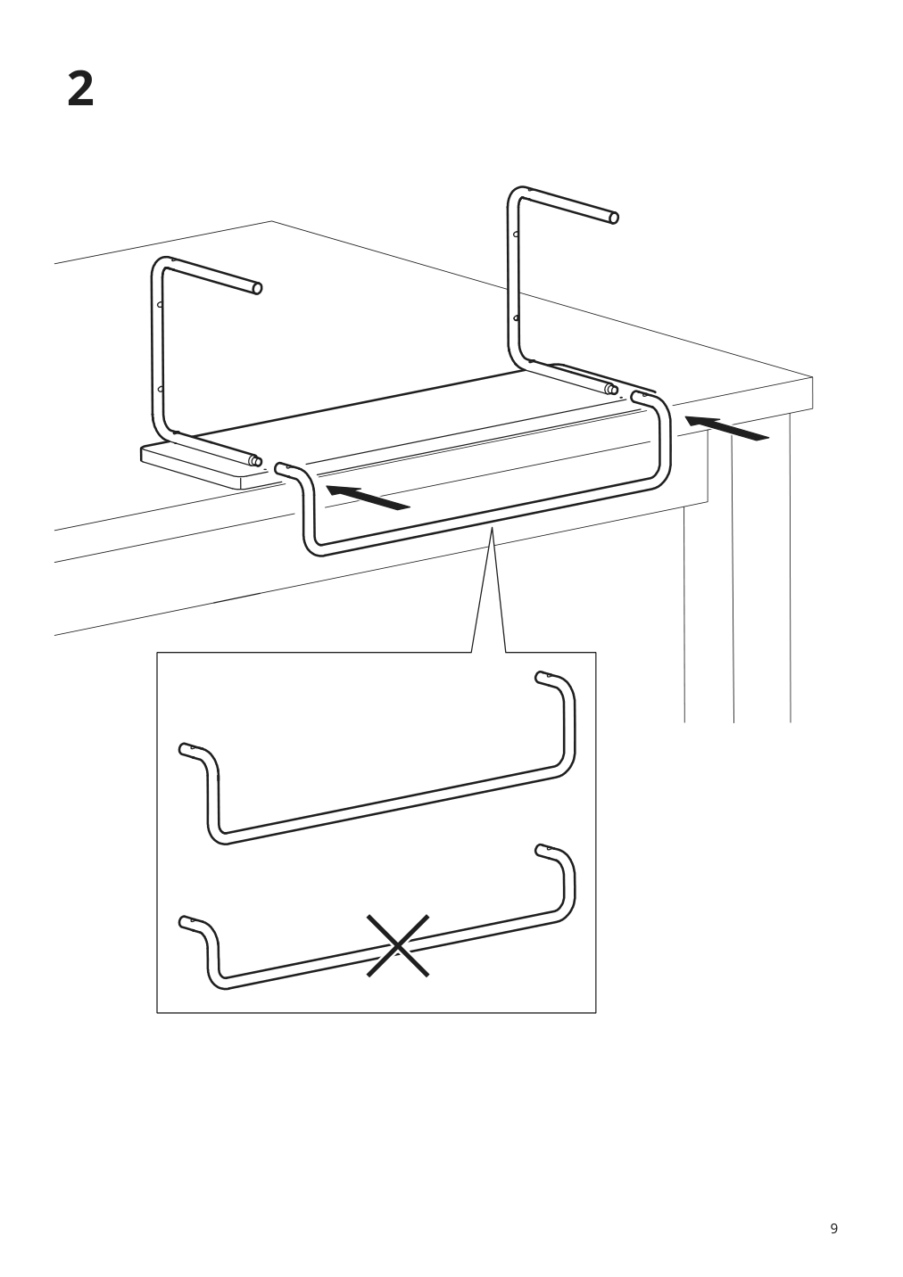 Assembly instructions for IKEA Sportslig wall shelf for trophies white birch | Page 9 - IKEA SPORTSLIG wall shelf for trophies 205.042.31