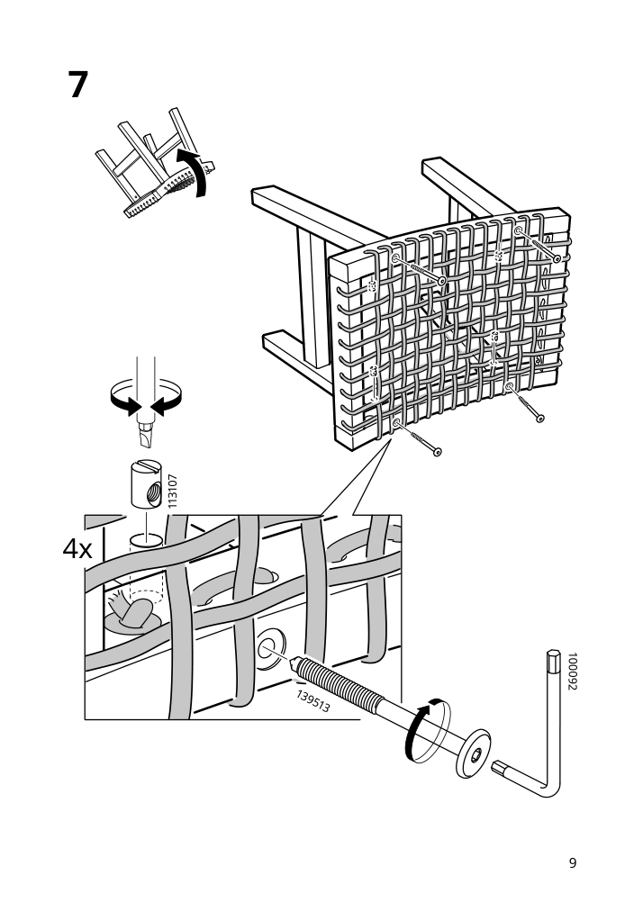 Assembly instructions for IKEA Stackholmen stool outdoor light brown stained | Page 9 - IKEA STACKHOLMEN stool, outdoor 204.114.25