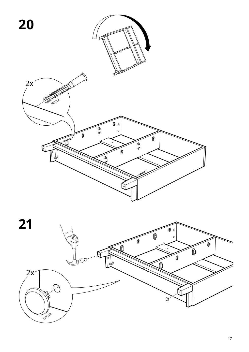 Assembly instructions for IKEA Staell shoe cabinet with 4 compartments white | Page 17 - IKEA STÄLL shoe cabinet with 4 compartments 605.302.66