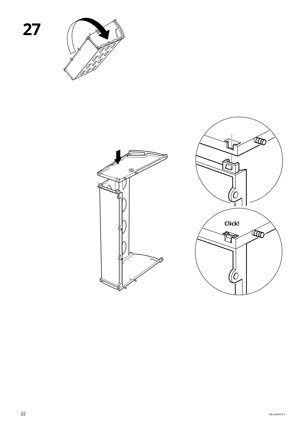 Assembly instructions for IKEA Staell shoe cabinet with 4 compartments white | Page 22 - IKEA STÄLL shoe cabinet with 4 compartments 605.302.66