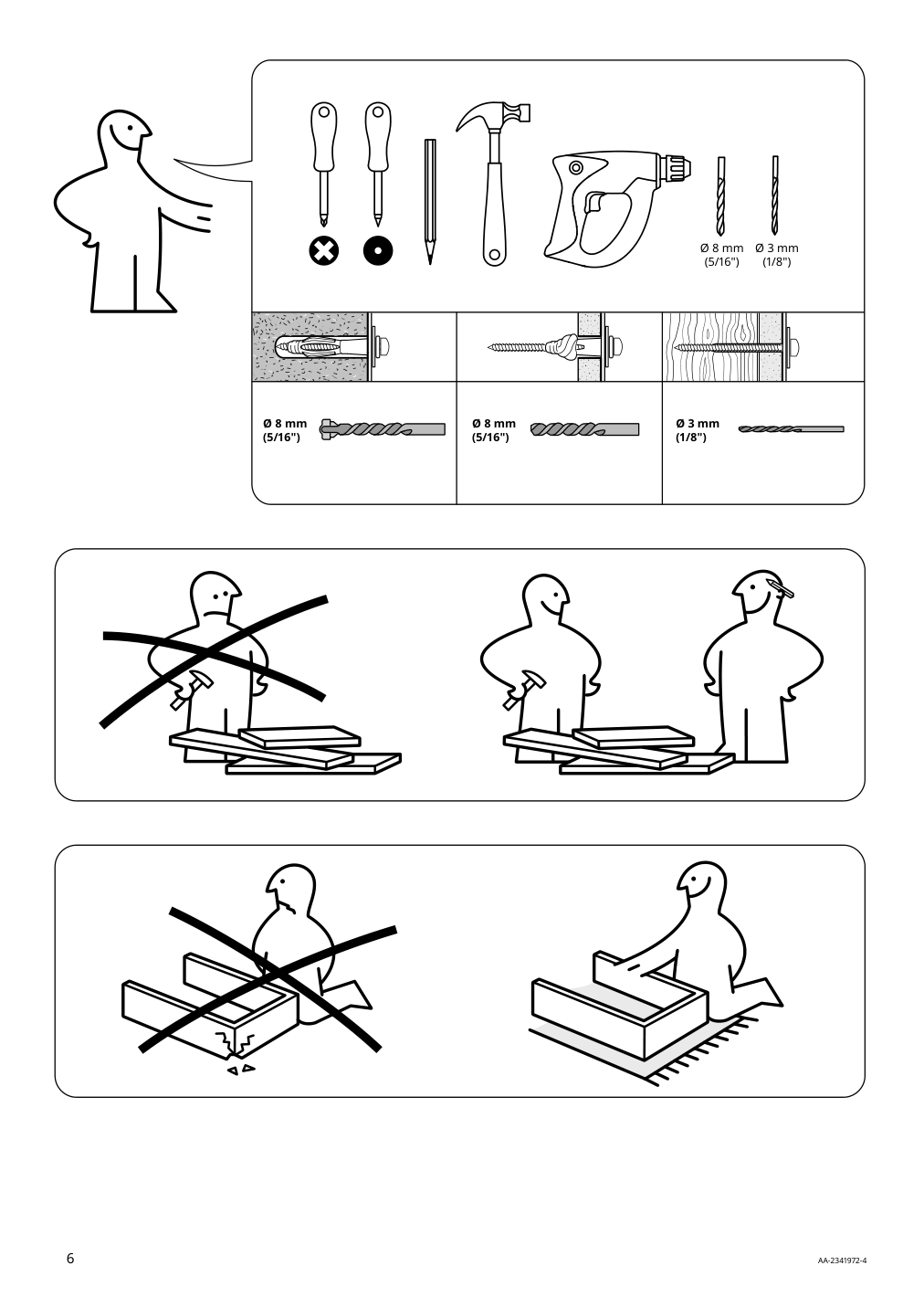 Assembly instructions for IKEA Staell shoe cabinet with 4 compartments white | Page 6 - IKEA STÄLL shoe cabinet with 4 compartments 605.302.66