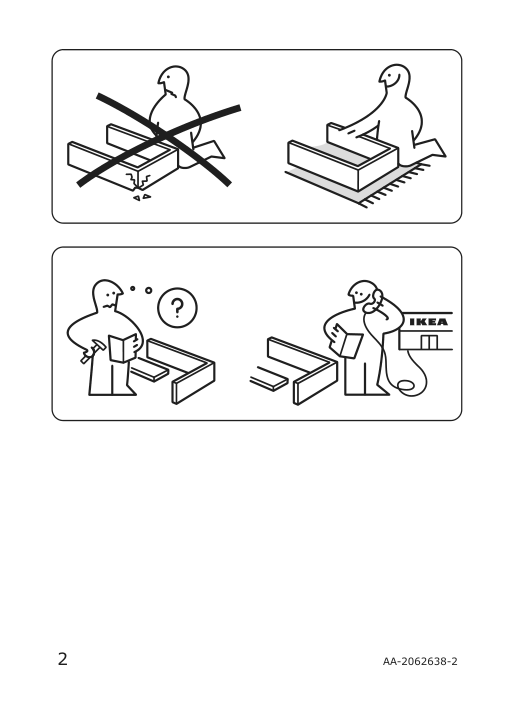 Assembly instructions for IKEA Stallarp leg chrome plated | Page 2 - IKEA STALLARP leg 203.905.74