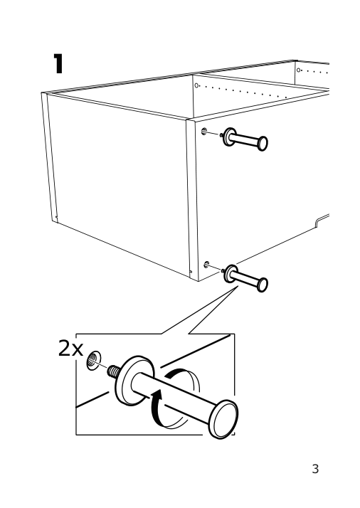 Assembly instructions for IKEA Stallarp leg chrome plated | Page 3 - IKEA STALLARP leg 203.905.74