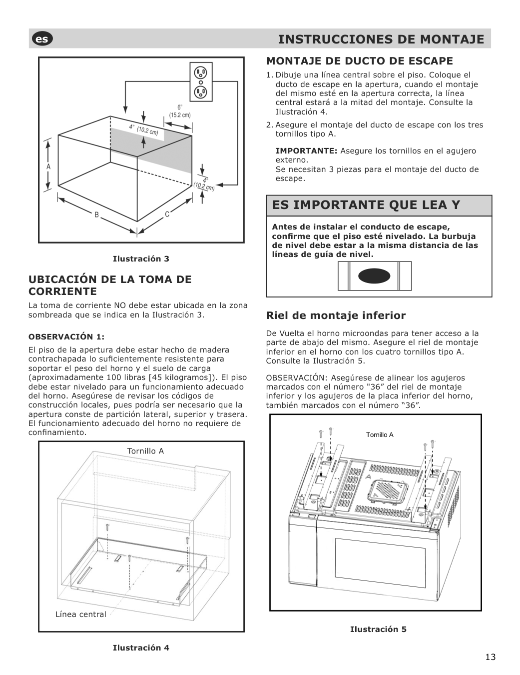 Assembly instructions for IKEA Stangby microwave trim kit stainless steel | Page 13 - IKEA STÅNGBY built-in microwave 794.952.20