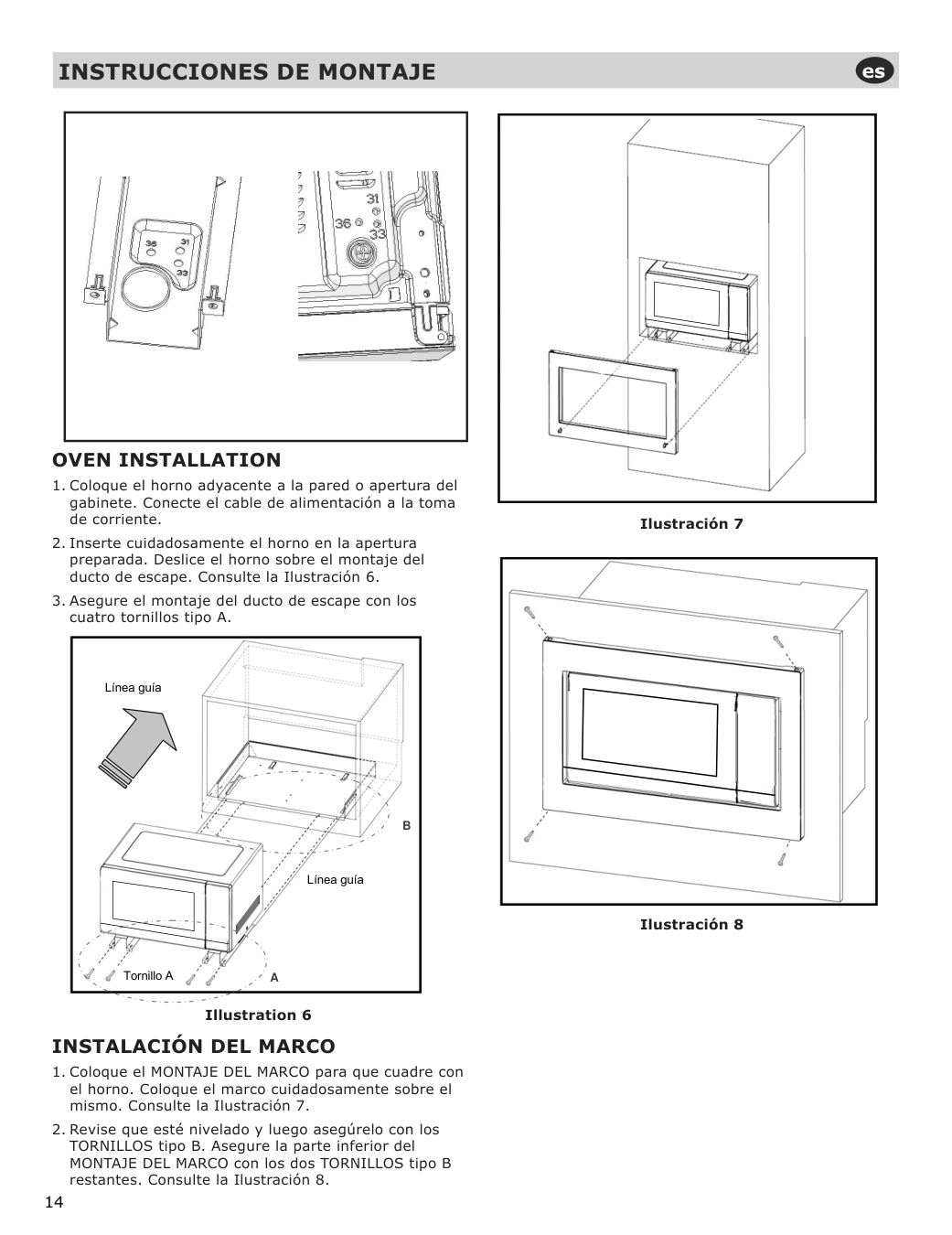 Assembly instructions for IKEA Stangby microwave trim kit stainless steel | Page 14 - IKEA STÅNGBY built-in microwave 794.952.20