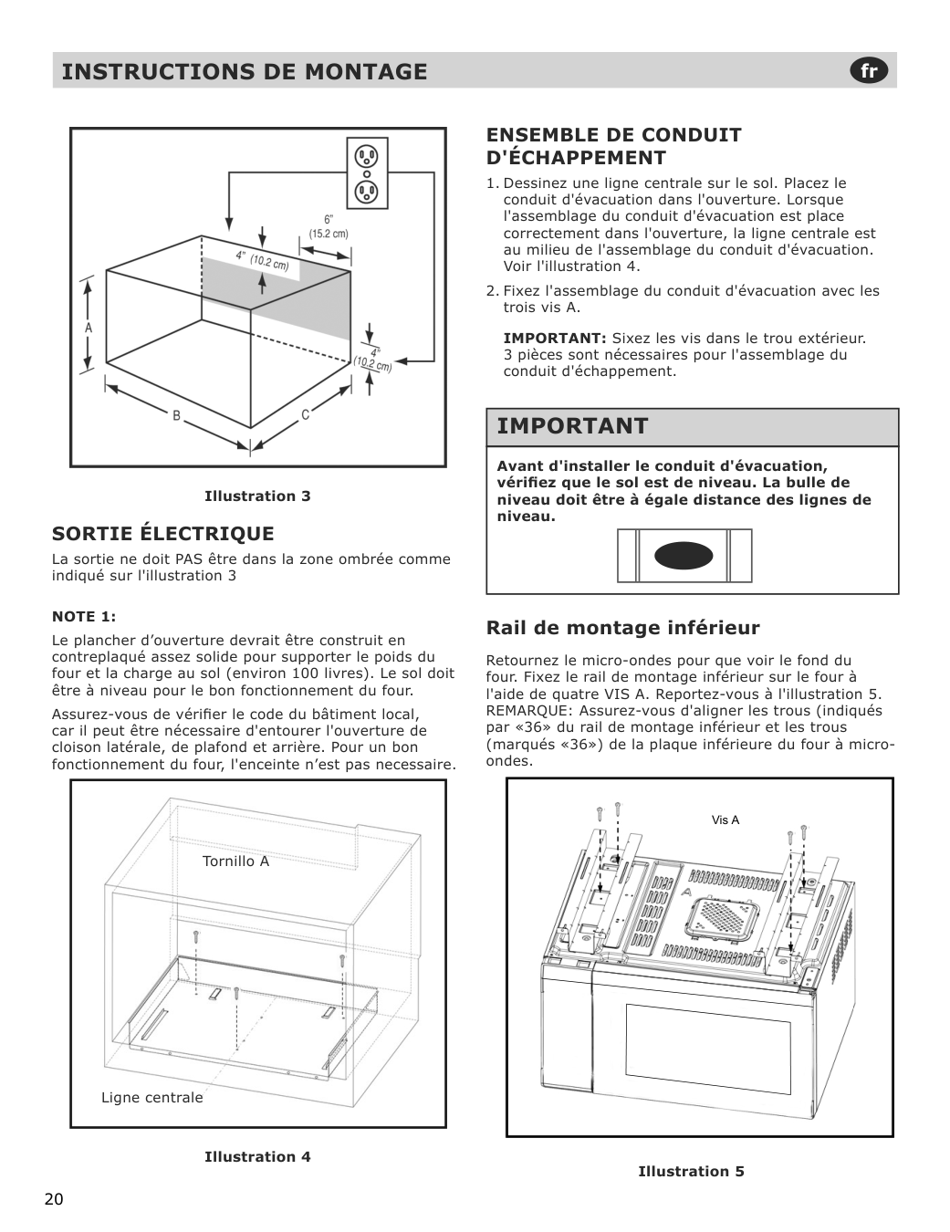 Assembly instructions for IKEA Stangby microwave trim kit stainless steel | Page 20 - IKEA STÅNGBY built-in microwave 794.952.20