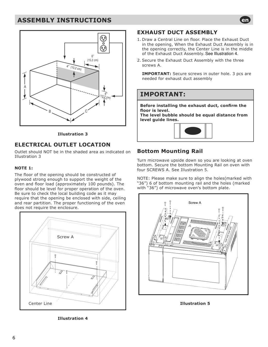 Assembly instructions for IKEA Stangby microwave trim kit stainless steel | Page 6 - IKEA STÅNGBY built-in microwave 794.952.20