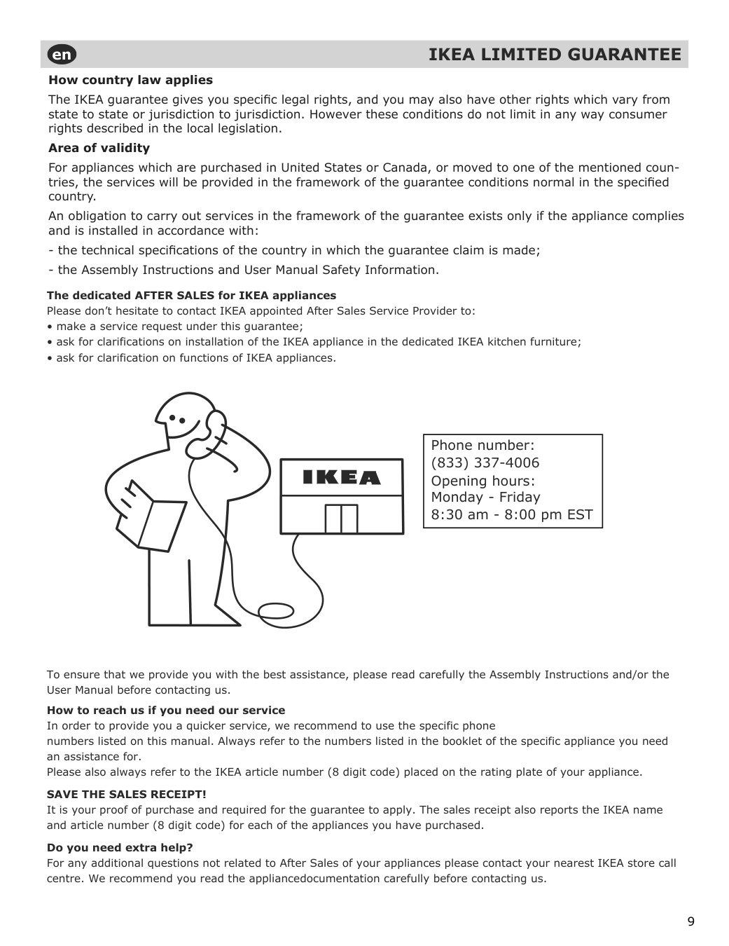 Assembly instructions for IKEA Stangby microwave trim kit stainless steel | Page 9 - IKEA STÅNGBY built-in microwave 794.952.20