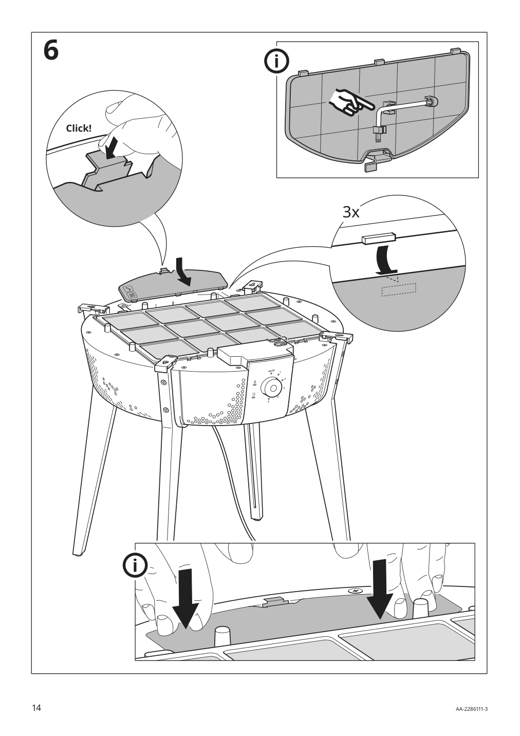 Assembly instructions for IKEA Starkvind table with air purifier stained oak veneer white smart | Page 14 - IKEA STARKVIND table with air purifier 804.619.45