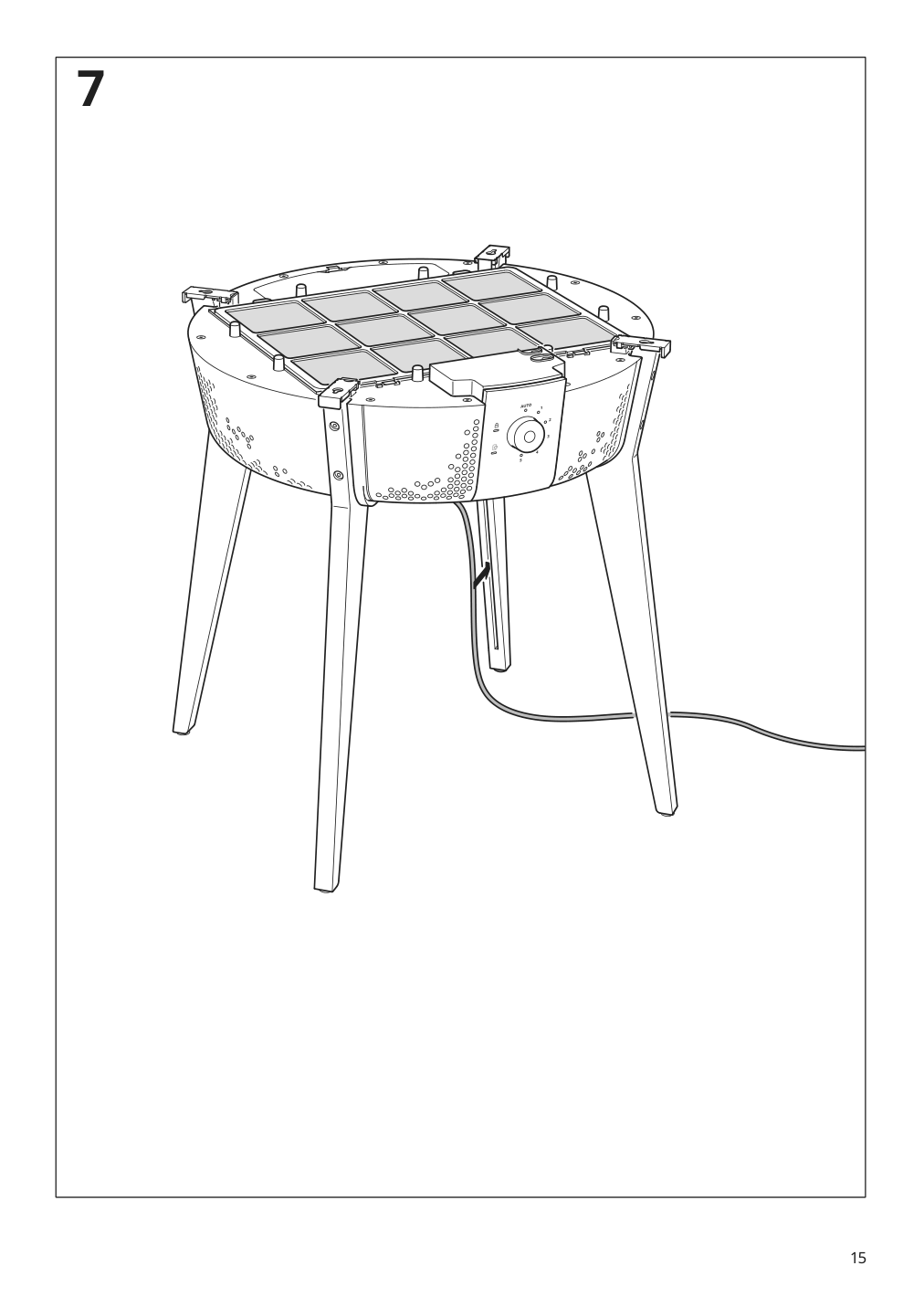 Assembly instructions for IKEA Starkvind table with air purifier stained oak veneer white smart | Page 15 - IKEA STARKVIND table with air purifier 804.619.45