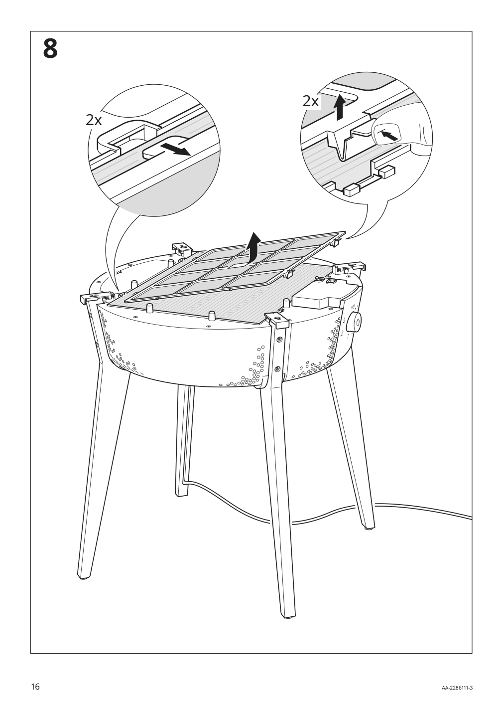 Assembly instructions for IKEA Starkvind table with air purifier stained oak veneer white smart | Page 16 - IKEA STARKVIND table with air purifier 804.619.45